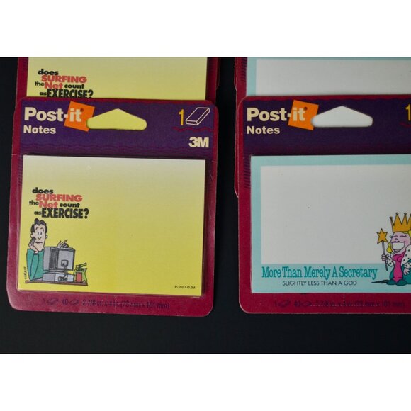 Post-It Notes Vintage 3M New NOS Lot of 8 - Picture 2 of 4